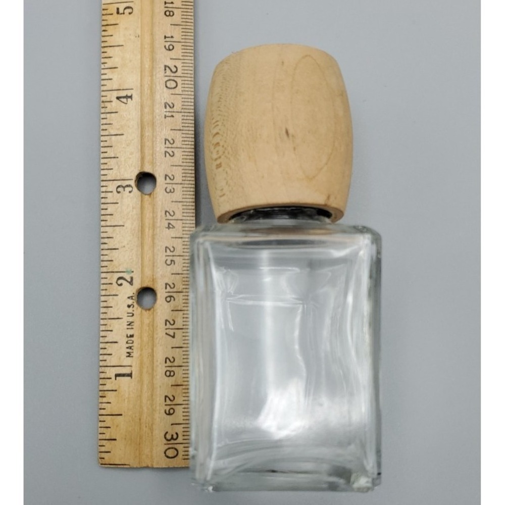 Vintage 1980's English Leather Cologne Empty Bottle Wooden‎ Top Missing Label